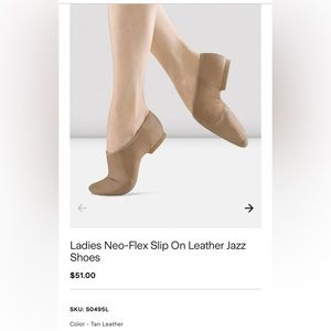 Ladies Neo-Flex Slip On Leather Jazz